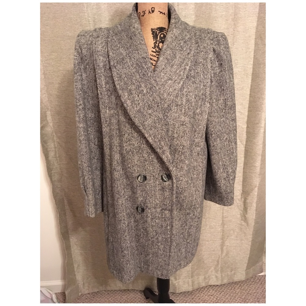 Vintage New York Girl Woman's Coat Gray 12